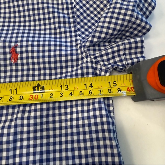 Ralph Lauren Boys Zip Up Blue Jacket & Blue Check Shirt Sz 6, 2 Pcs Set - Picture 12 of 16